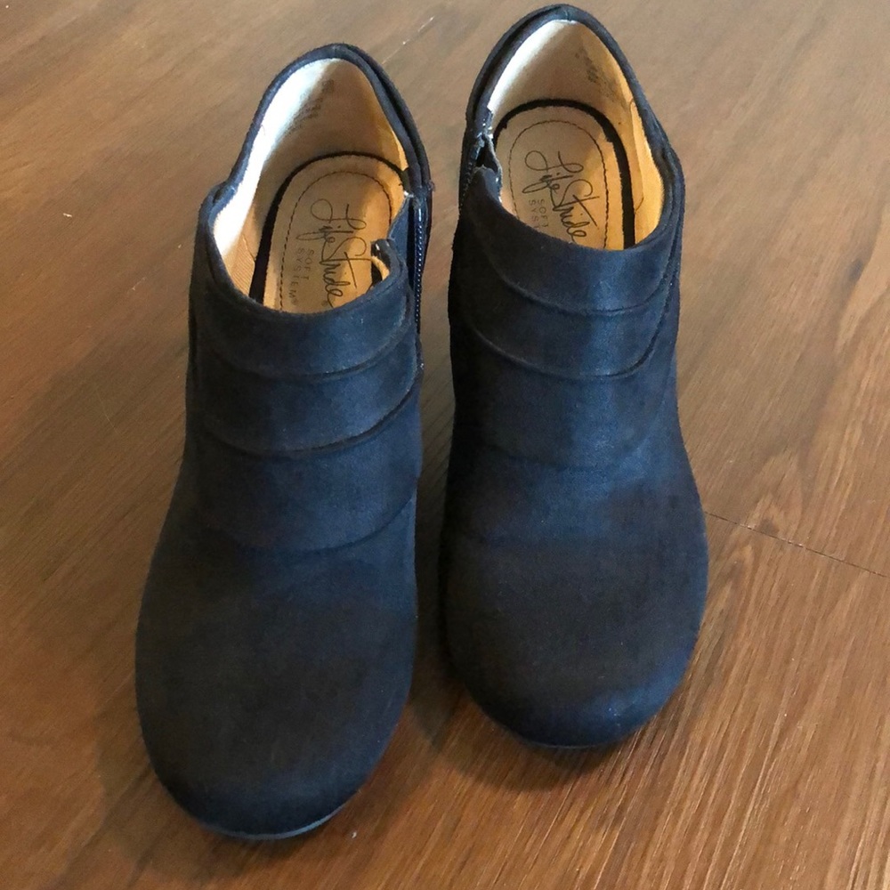 Black ankle boots